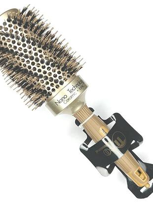 Tico щетка-браш nanotech ceramic ionic щетина black&gold d53мм