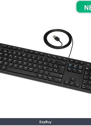 Клавиатура amazon basics для ежедневной работы в офисе и дома с тихим ходом клавиш и влагостойким корпусом