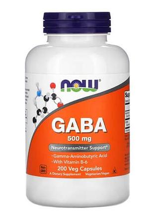 Now gaba 500 mg 200 capsules