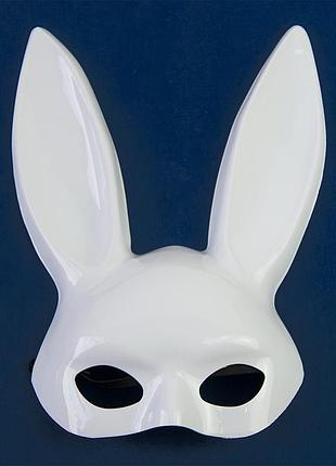 Маска кролик playboy light (белая) 4