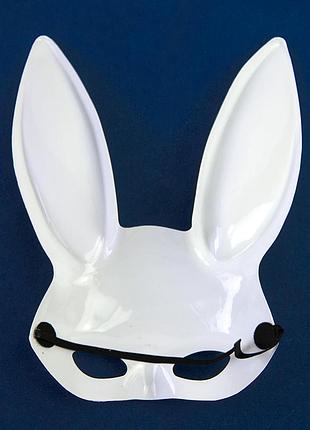 Маска кролик playboy light (белая) 6