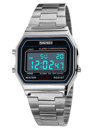 Годинник дитячий skmei popular silver 1123s для дітей від 8 років