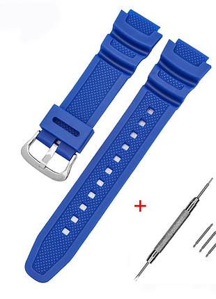 Ремінець для casio g-shock ae-1000/1200 blue si