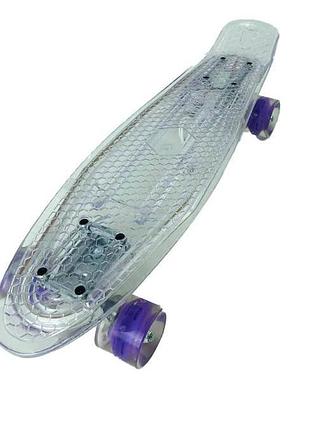 Пенни борд 850 best board cветящаяся дека прозрачный