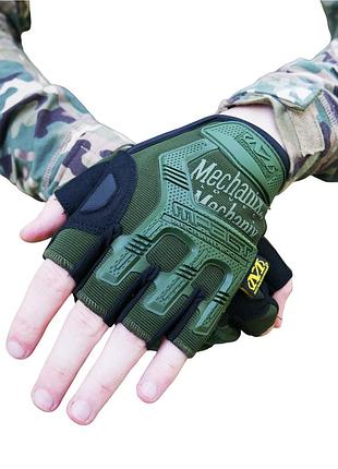 Беспалые перчатки олива mechanix mxk-2 2