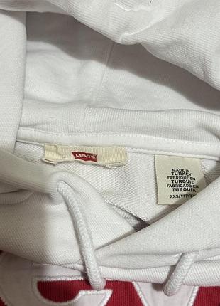 Худі levi's біле зі смужкою xs 4