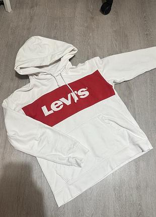 Худі levi's біле зі смужкою xs