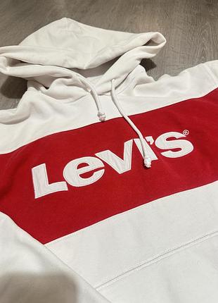 Худі levi's біле зі смужкою xs 2