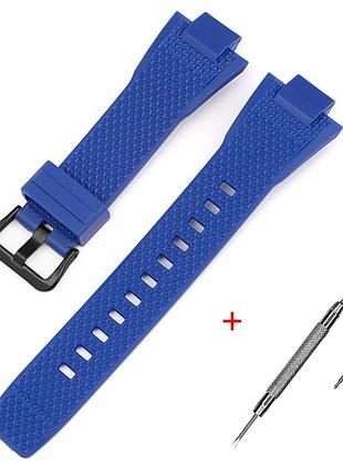 Ремешок для casio g-shock gst-b400 blue bk