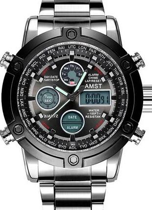 Годинник чоловічий тактичний amst mountain steel