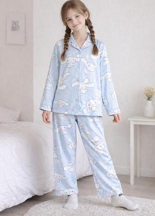 Детская пижама для девочки cinnamoroll 164–170 см 13–15 лет, голубая (10819) 164-170