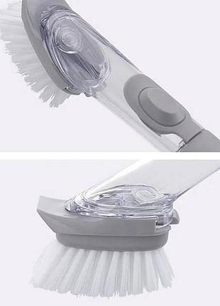 Щітка для посуду з дозатором wok cleaning brush