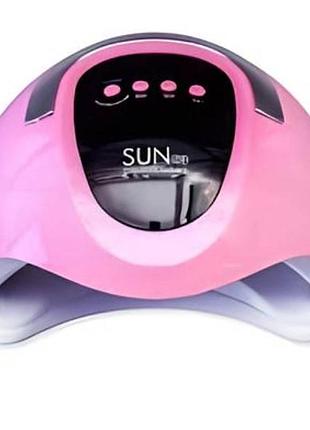 Лампа маникюрная для наращивания и гель-лаков sun c6 nail lamp розовая