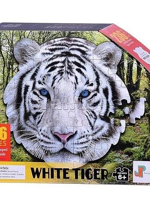 Пазлы белый тигр 236 деталей 45,8*46см 88660 white tiger