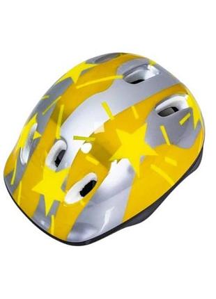 Шолом дитячий захисний з регулюванням розміру yellow stars жовтий