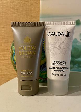 Набір люксових шампунів molton brown london та caudalie paris