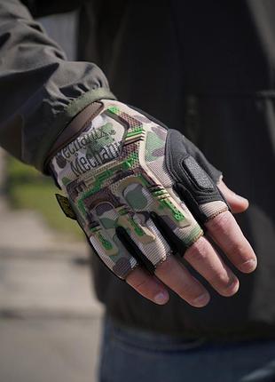 Беспалые перчатки мультикам mechanix mxk-2 6
