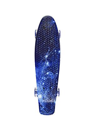 Скейт "пенни борд" sc20416 pu колеса со светом, 56 см