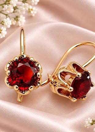 Серьги медзолото fallon jewelry po. 1,8 см.