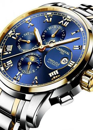 Годинник чоловічий carnival london silver у фірм. шкіряній коробочці
