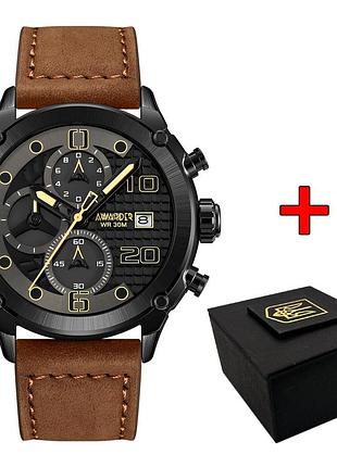 Годинник наручний awarder 016 black-brown