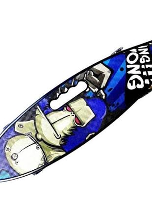 Пенни борд со светящимися колесами pu penny board scale sports universe синяя горилла