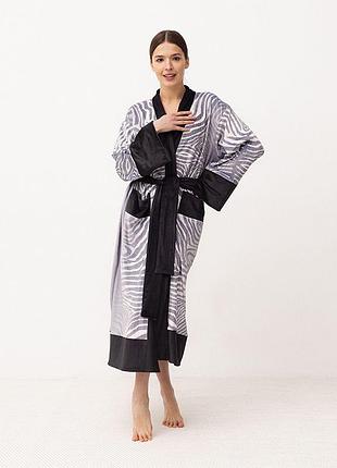 Кимоно женское из плюшевого велюра kimono luxury 18382 3xl