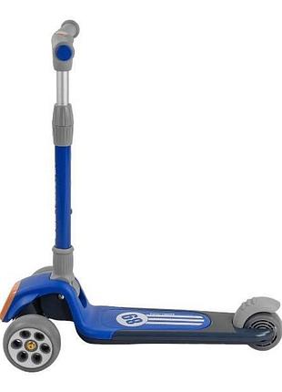 Самокат триколісний з підсвічуванням best scooter rs-8999 синій15666