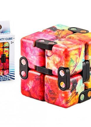 Кубик антистресс infinity cube радужный (красный с синим)