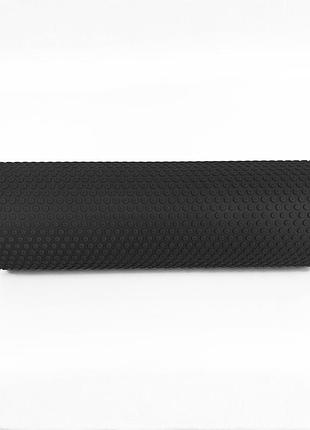 Массажный ролик для спины и мфр foam roller amber point 45×15 см черный