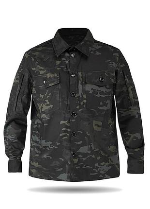 Рубашка тактическая operator 5 twill черный мультикам на пуговицах