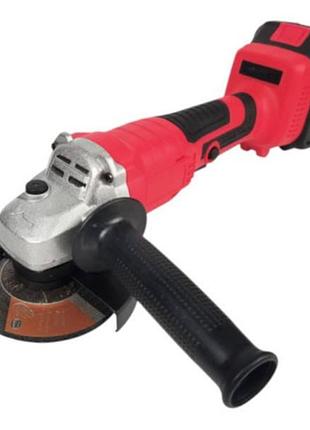 Угловая шлифмашинка аккумуляторная турбинка ручная red 48v ma798 черная с красным