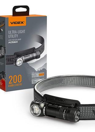 Портативний світлодіодний ліхтарик videx vlf-a056h 200lm 5000k