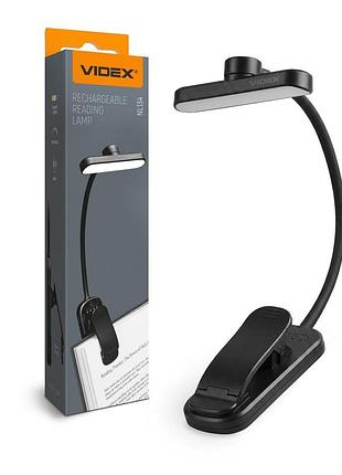 Світлодіодний світильник акумуляторний для читання videx vl-nl134b black