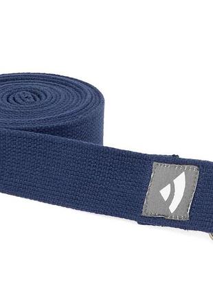 Ремінь для йоги asana belt pro bodhi темно-синій 300×3.8 см