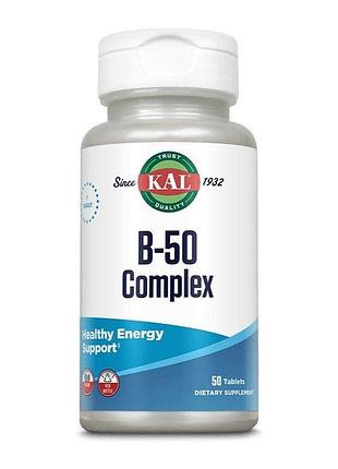 Комплекс витаминов группы b kal b-50 complex, 50 таблеток