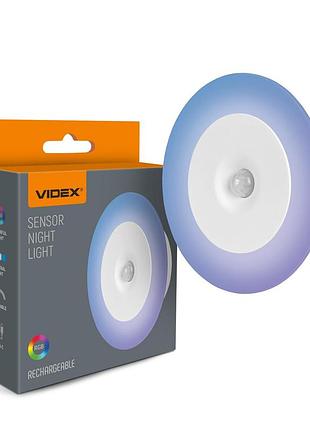 Світлодіодний світильник акумуляторний з датчиком руху videx vl-nl114w-g