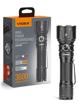 Портативний світлодіодний ліхтарик videx vlf-a376 3600lm 5000k