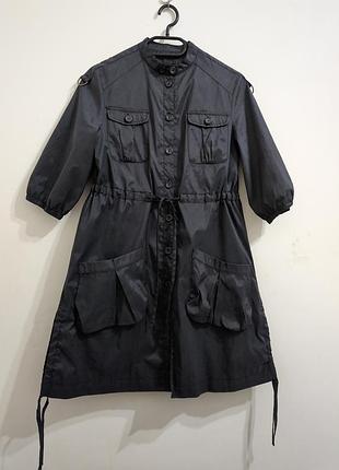 Женский черный плащ-дождевик marks &amp; spencer (limited collection), размер s / 320 8.