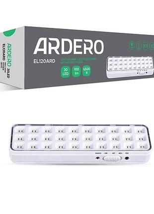 Аккумуляторный светильник ardero el120ard 2 вт 6500 к