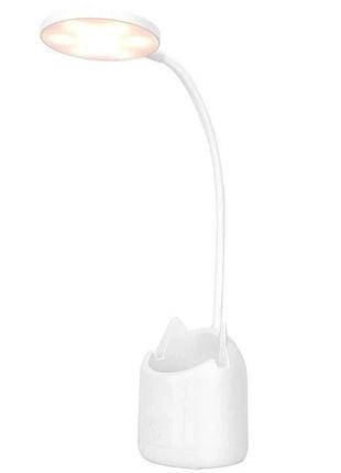 Акумуляторна настільна лампа quantum torino led з usb (qm-tl1010)