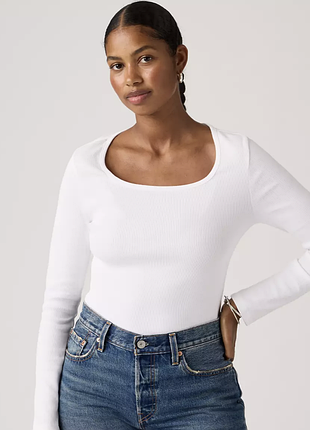 Жіночий лонгслів levi’s білий, xs
