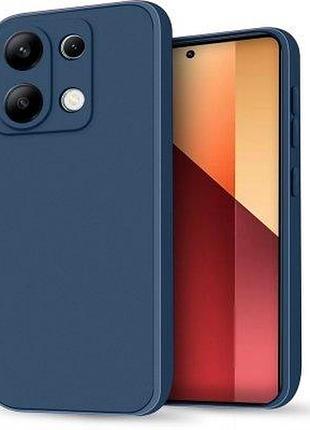 Чохол-накладка bizon android захист камери для xiaomi redmi note 13 pro 4g темно-синій