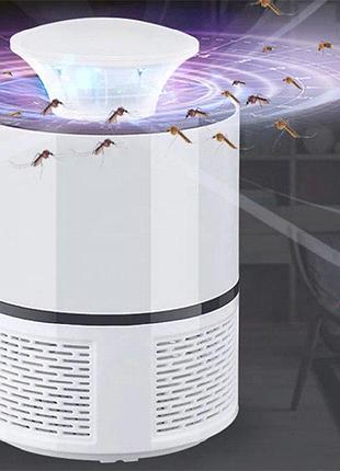 Лампа ловушка для комаров mosquito killer lamp белая
