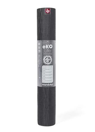 Коврик для йоги manduka eko lite 3.0 charcoal 180x61x0.4 см