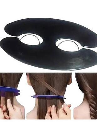 Заколка для плетения косы scunci criss crosser черная
