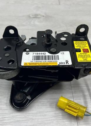 Замок капота с пиропатроном bmw f10, f11, f01 f06, e89, бмв ф10, ф11, замок капота правый, 7184442