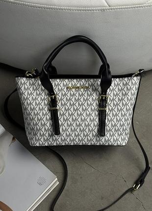 Сумка женская michael kors moore small tote bag белый