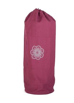 Сумка-мешок для йоги surya bodhi 60 x 25 см баклажановый