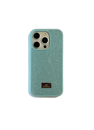 Чохол-накладка case lab swarovski для iphone 16 синій